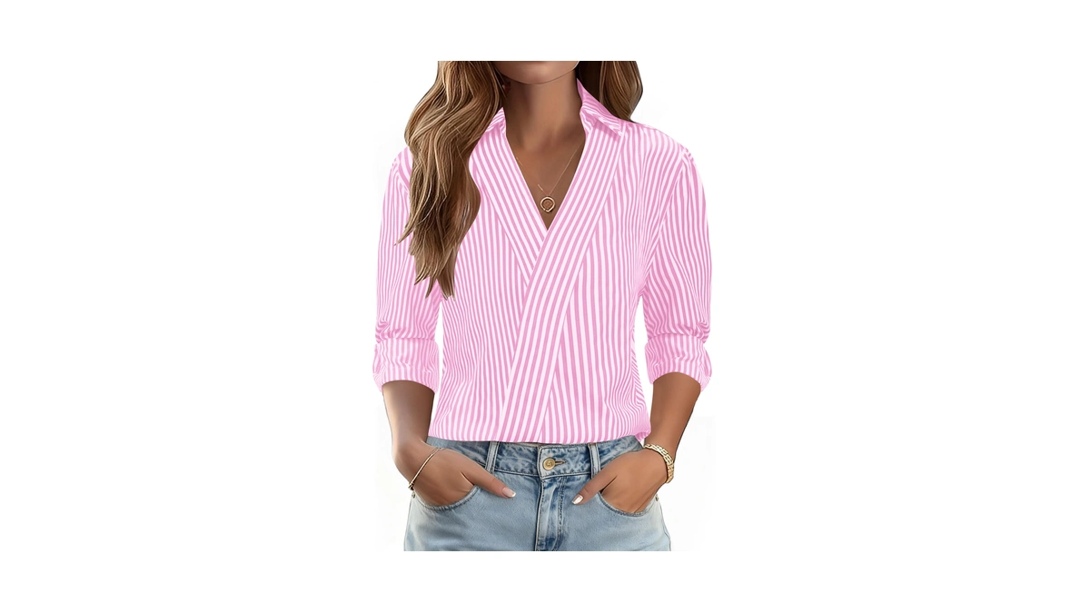Lomon Going Out Tops For Women Roll Up Short Sleeve