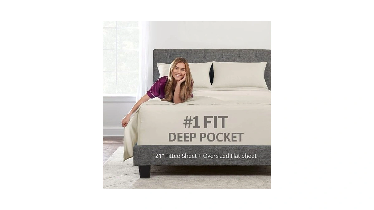 Extra Deep Pocket Twin Bed-sheets – 3-piece Includes: 18”-21” Inch