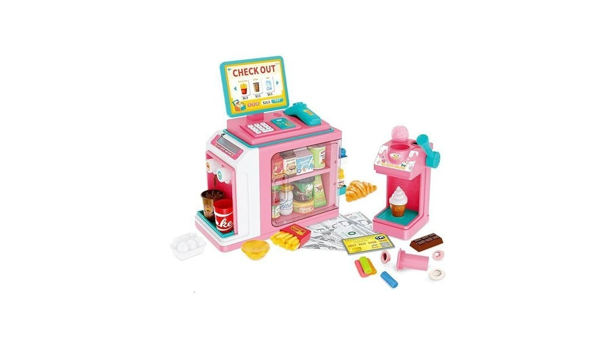 Fs Kids Pretend Play Store Set With Toy Cash Register
