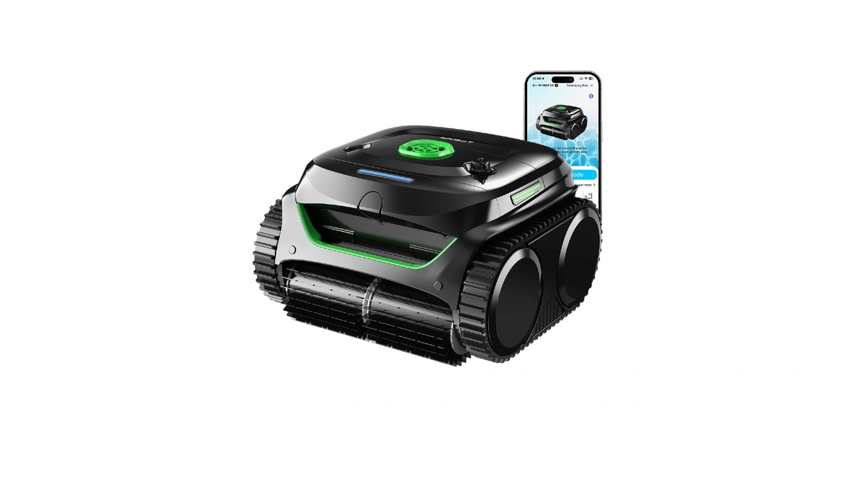 Wybot C2 Cordless Robotic Pool Cleaner, Dual Filtrations, Wall Climbing