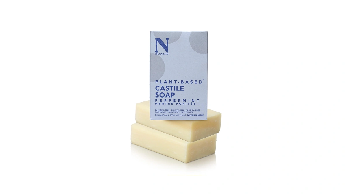 Dr. Natural Castile Bar Soap - Multipurpose Soap Bar With
