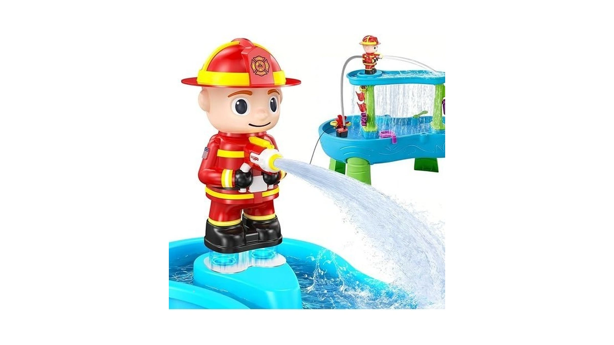 Water Table Pump Kids Toys: Firefighter Water Table Pump Continuous