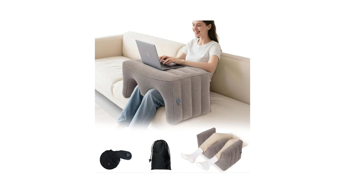 Bloomoja Inflatable Reading Pillow, Laptop Lap Desk With Inflatable Bag,