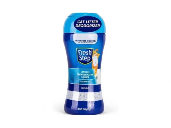 Fresh Step Litter Box Charcoal Odor Eliminator Powder, Cat Litter
