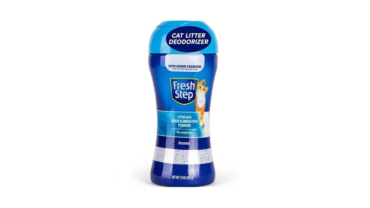 Fresh Step Litter Box Charcoal Odor Eliminator Powder, Cat Litter