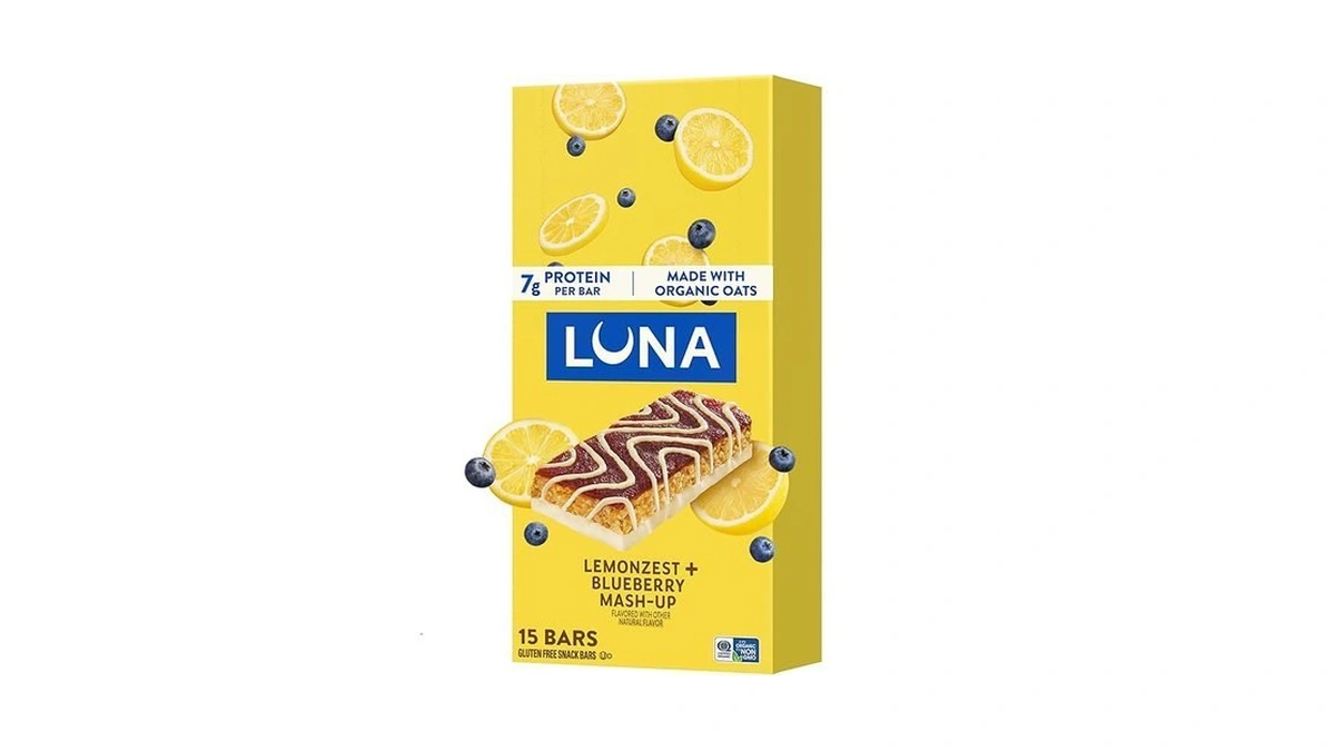 Luna Bar - Mash-ups Lemonzest + Blueberry Flavor - Gluten