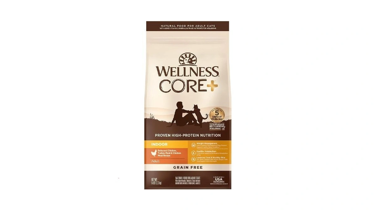 Wellness Core+ Adult Dry Cat Food For Indoor Cats, Natural,