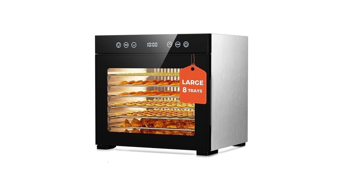 Food Dehydrator Machine, 8-tray Stainless Steel Food Dryer With Timer