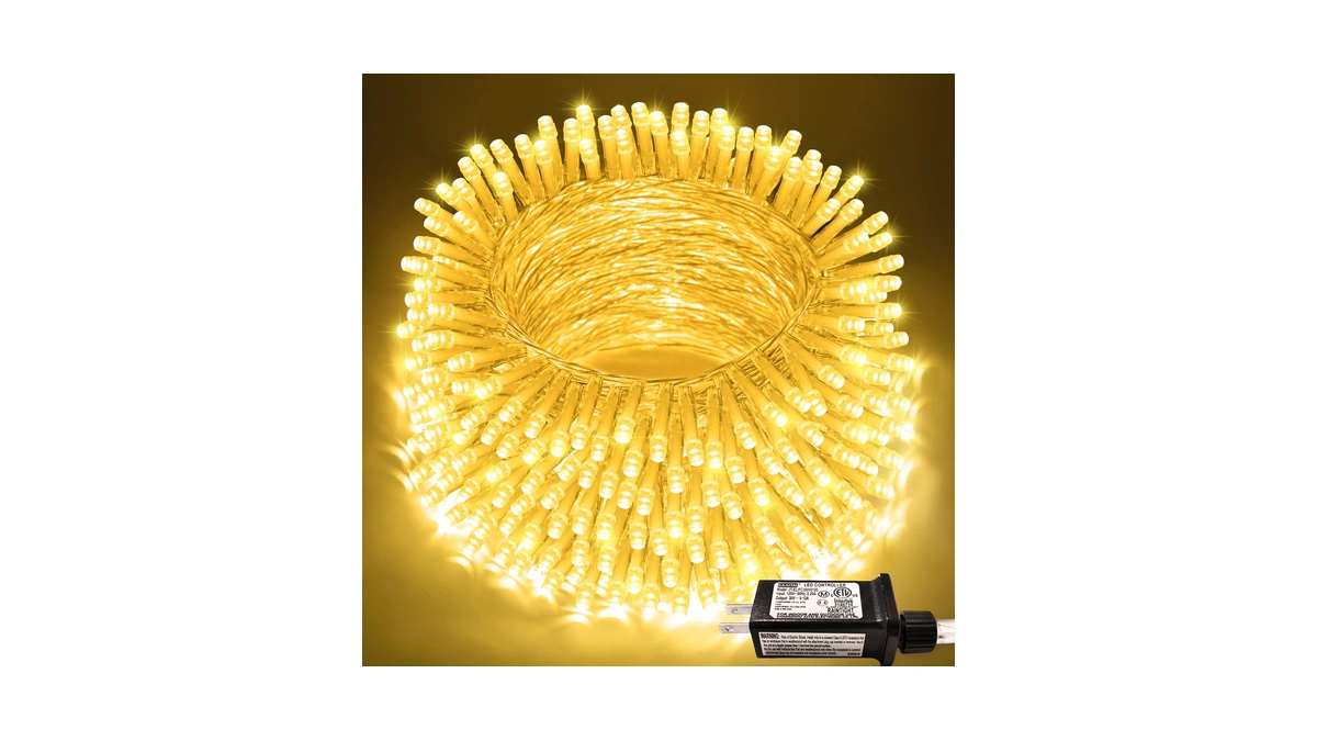 Jmexsuss 200 Led String Lights Indoor Outdoor Clear Wire, Connectable