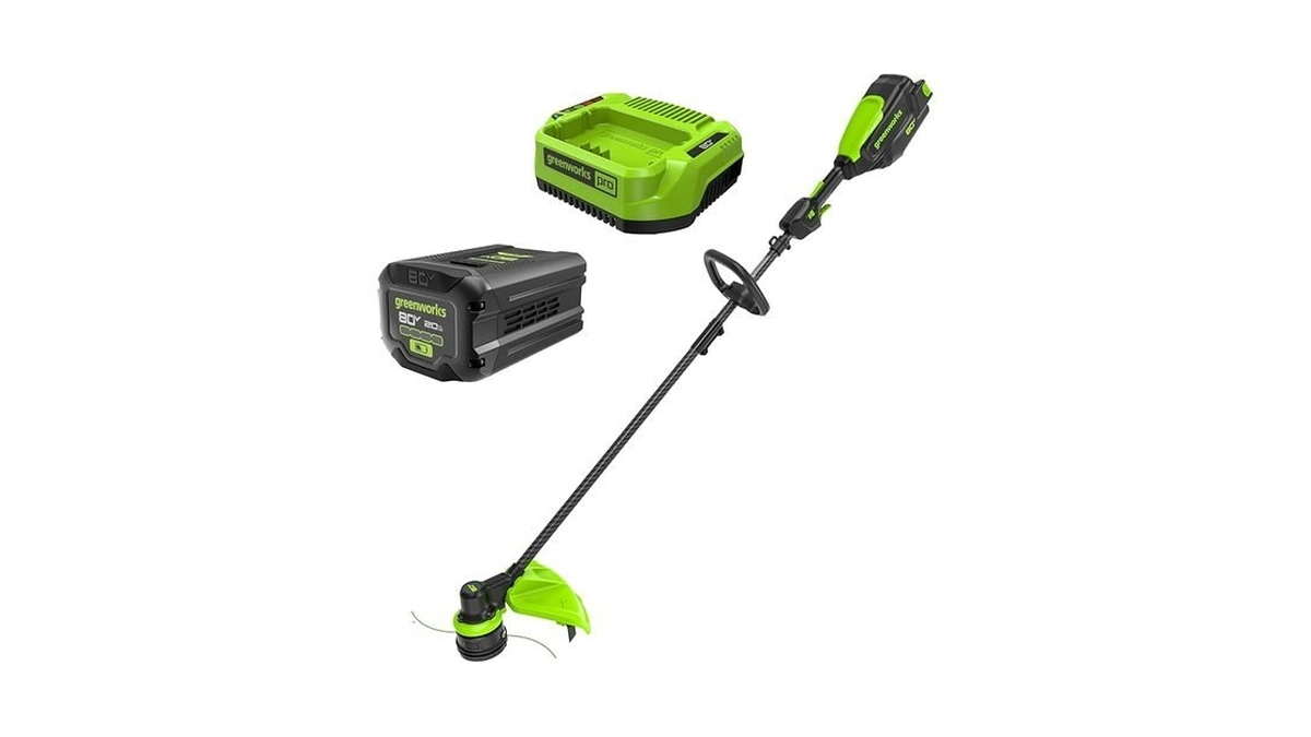 Greenworks 80v 16" Carbon Fiber Brushless Cordless String Trimmer -
