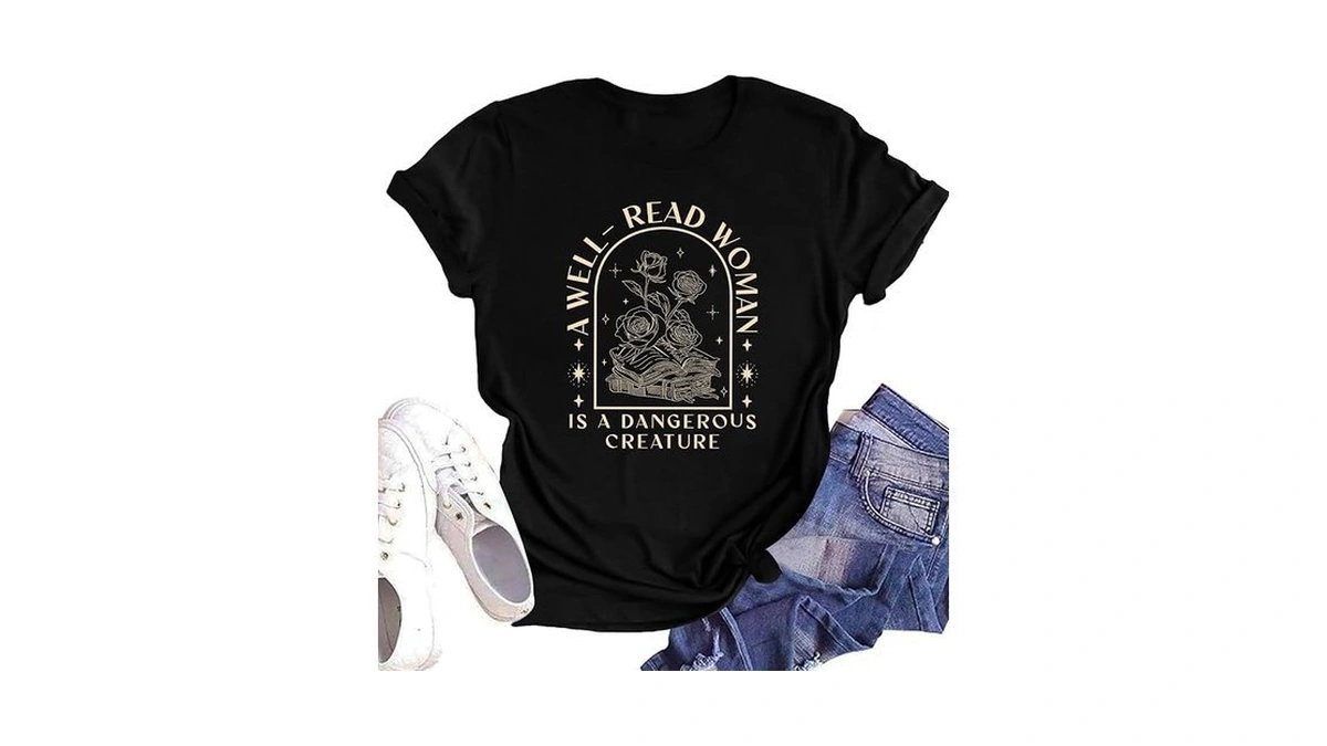 A Well Read Woman T-shirt Women Reading Book Shirt Cute