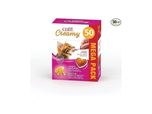 Catit Creamy Lickable Cat Treat, Healthy Cat Treat, Chicken &