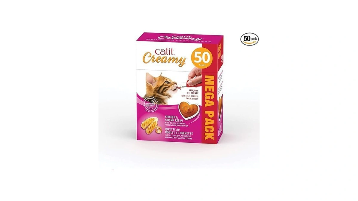 Catit Creamy Lickable Cat Treat, Healthy Cat Treat, Chicken &