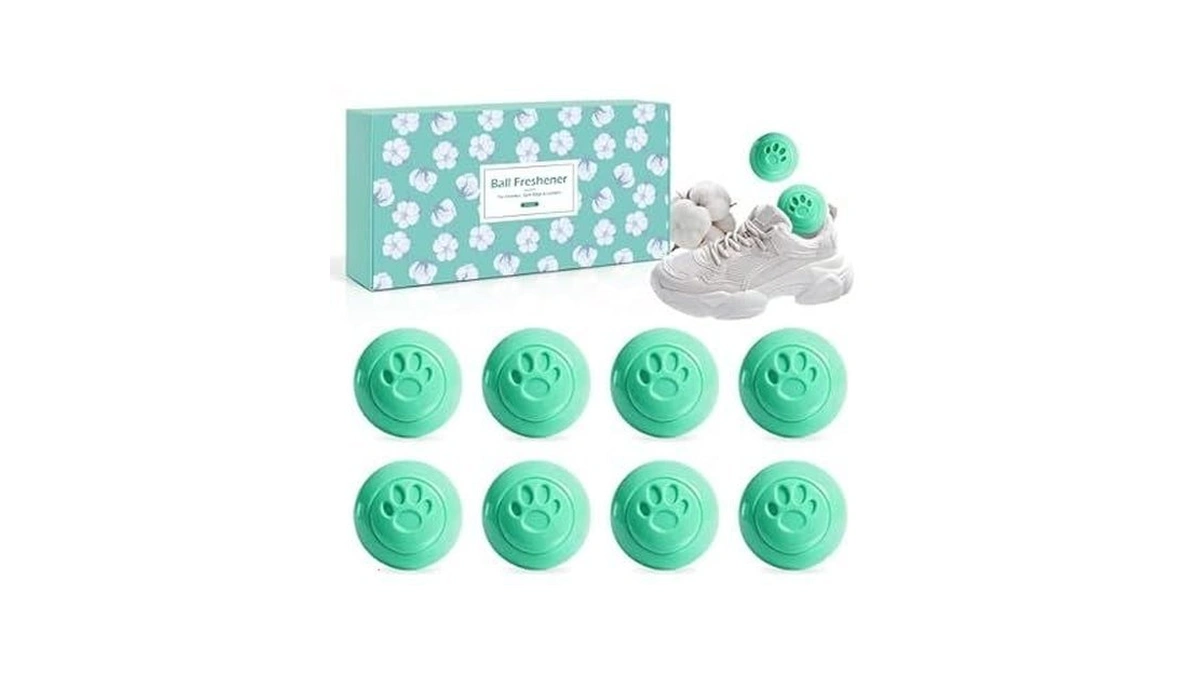 Scentorini Shoe Deodorizer Balls, 8 Pack Linen Scent Sneaker Deodorizer