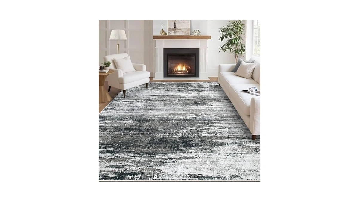 Washable Rug 5x7 Area Rugs For Living Room: Neutral Soft