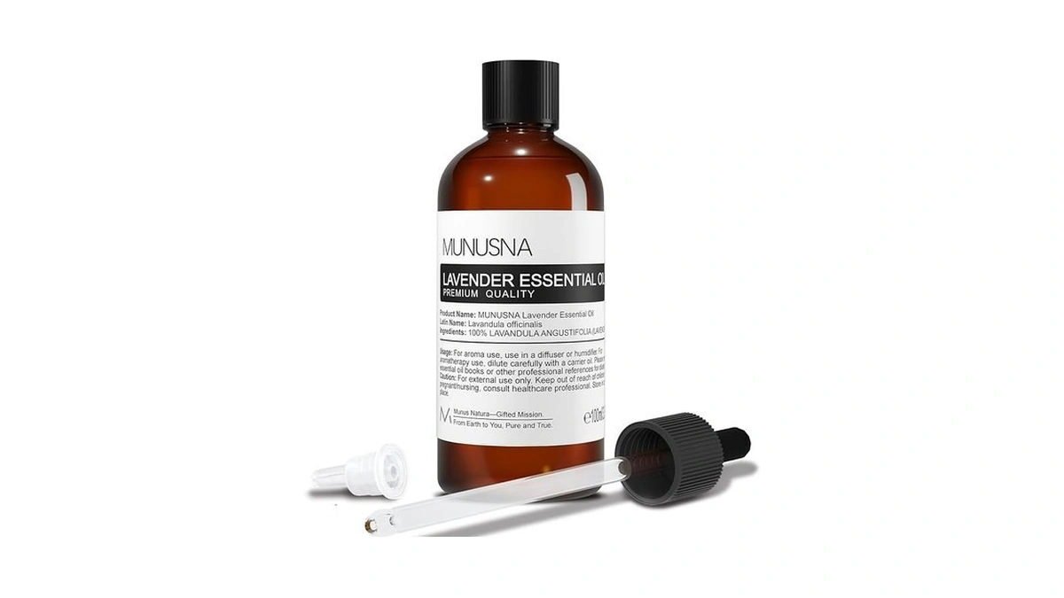 Munusna Lavender Essential Oil, Pure & Natural Lavender Oil 100ml,