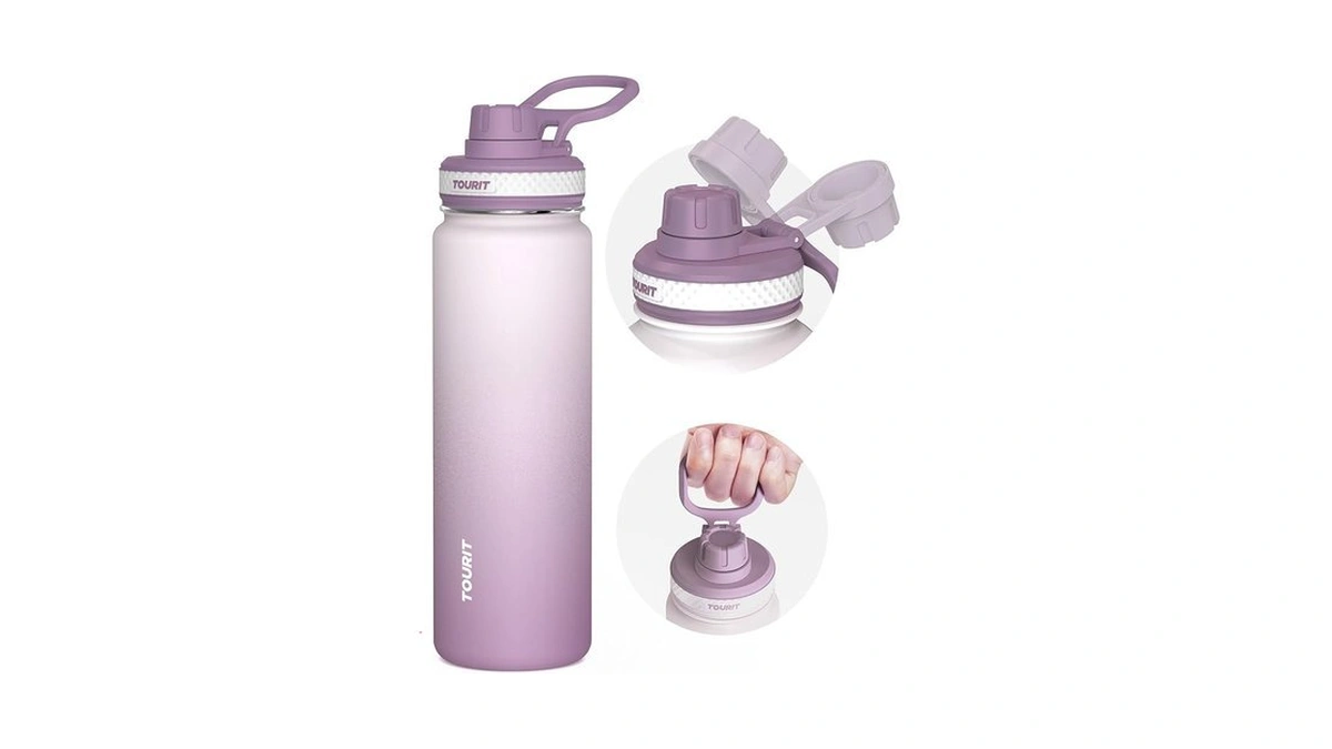 Tourit 24 Oz Insulated Water Bottle, Stainless Steel Water Bottles
