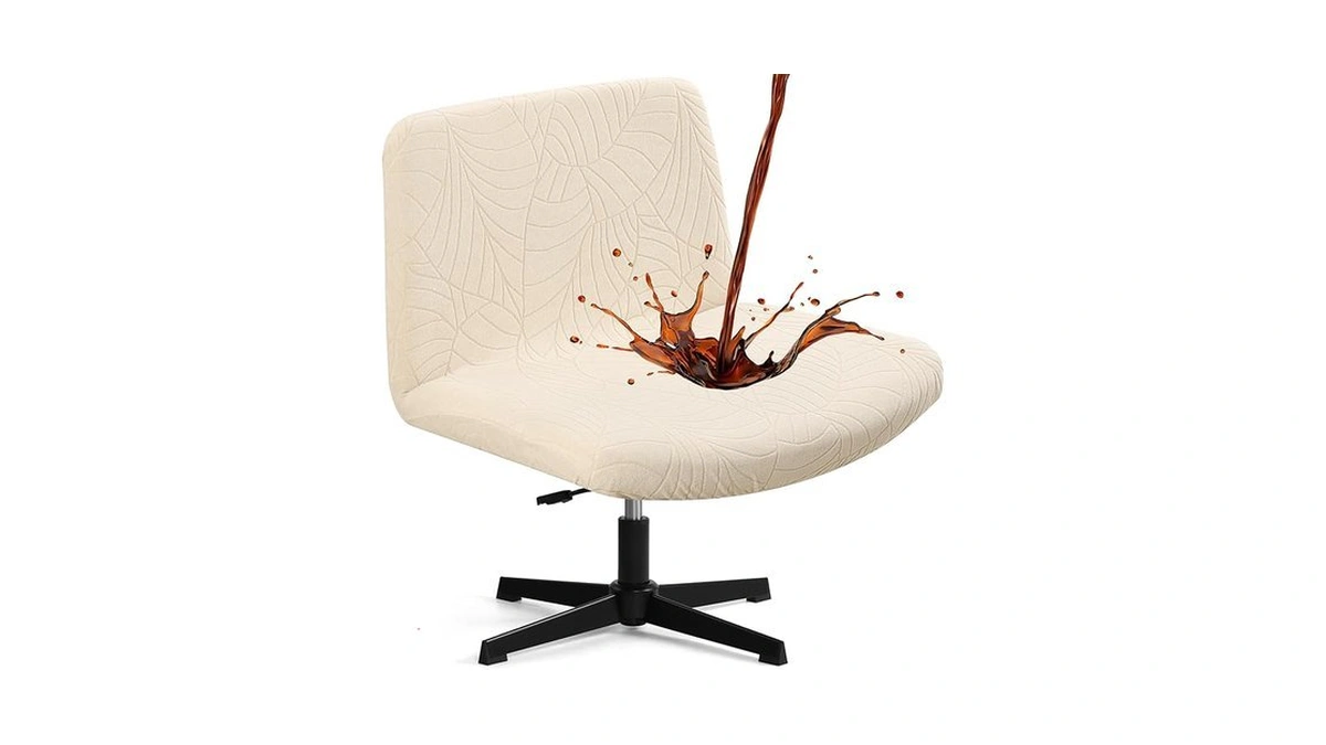 Fuloon Criss Cross Chair Cover, Waterproof, Stretchable, Solid Jacquard, Suited