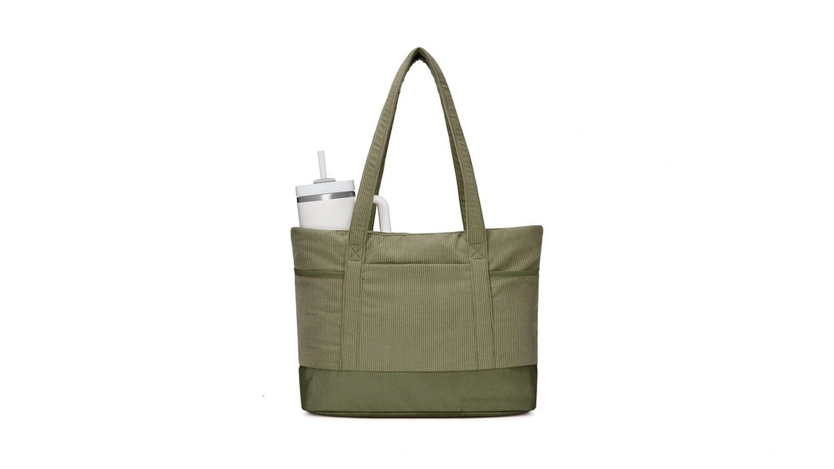 Ecohub Tote Bag For Women Large Corduroy Tote Bag With