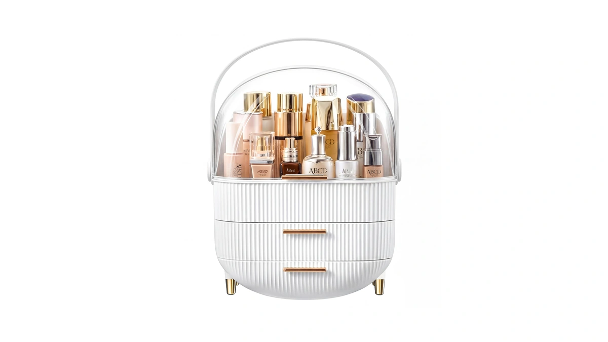 Makeup Organizer Skincare Organizers - Cosmetic Display Cases With Transparent