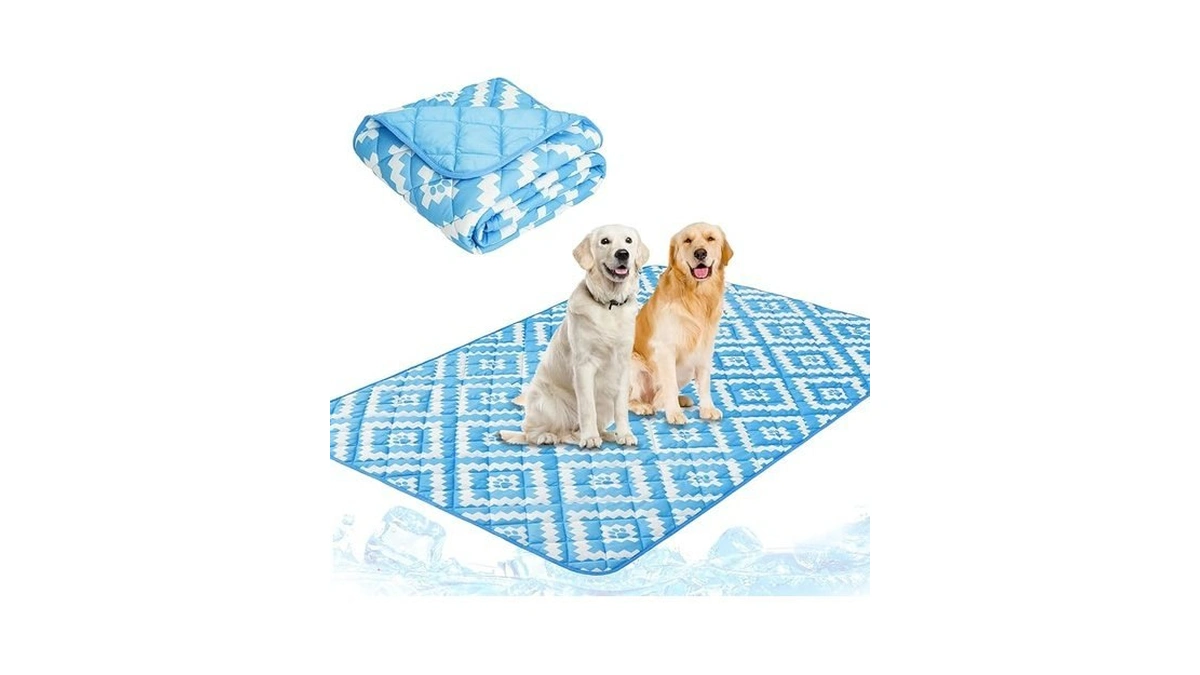 Pupteck Dog Cooling Mat For Medium Large Dogs, Blanket For