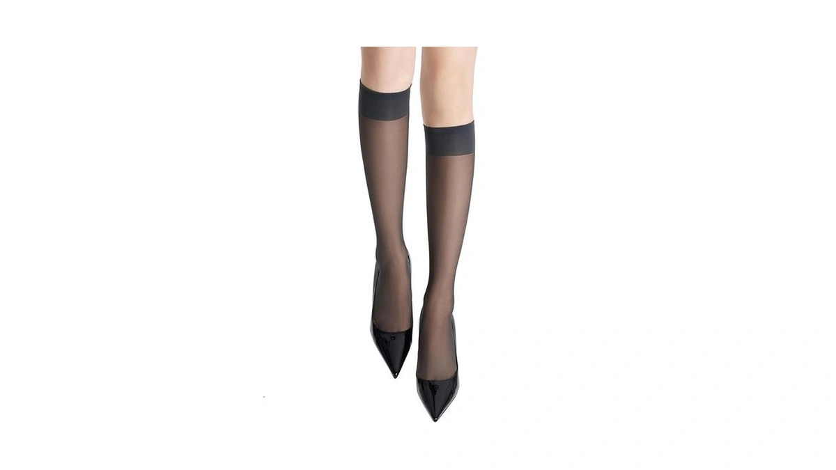 Leg Elegant Sheer Knee High Stockings For Women, 6 Pairs