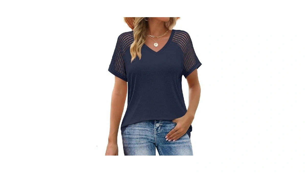 Justfashionnow Short Sleeve Blouses For Women Cute Summer Tops Dressy