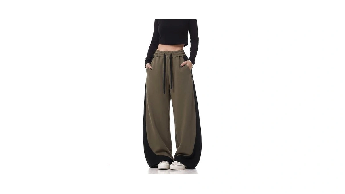 Emmiol Barrel Sweatpants For Women, Baggy High Waisted Y2k Barrel