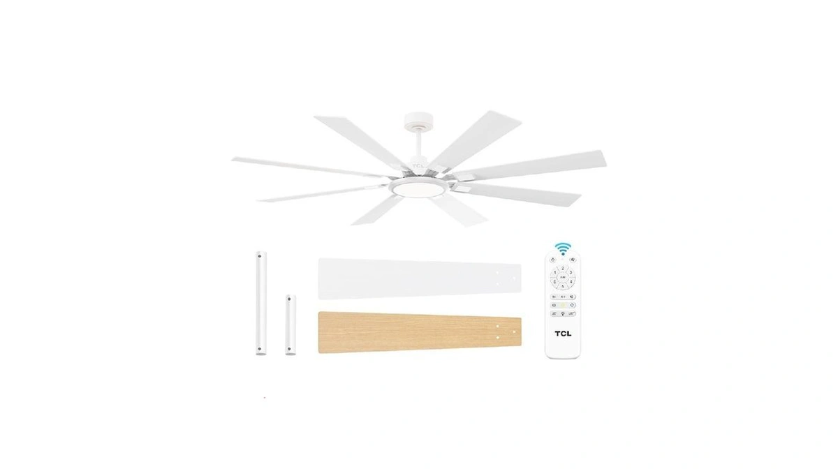 Tcl Ceiling Fans With Lights And Remote: 8 Blades, Quiet