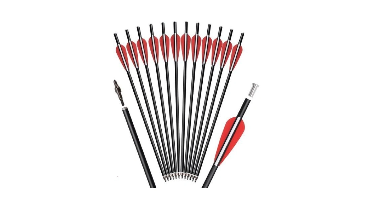 Crossbow Bolts Arrows Fiberglass 16 Inch Hunting Archery Target Arrow