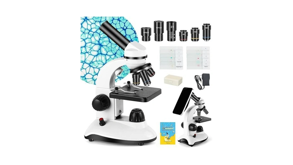 Microscope For Adults And Kids, Science School Laboratory Home Education