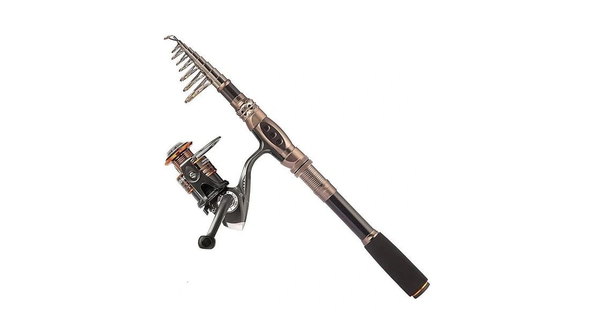 Plusinno Fishing Rod And Reel Combos Carbon Fiber Telescopic Fishing