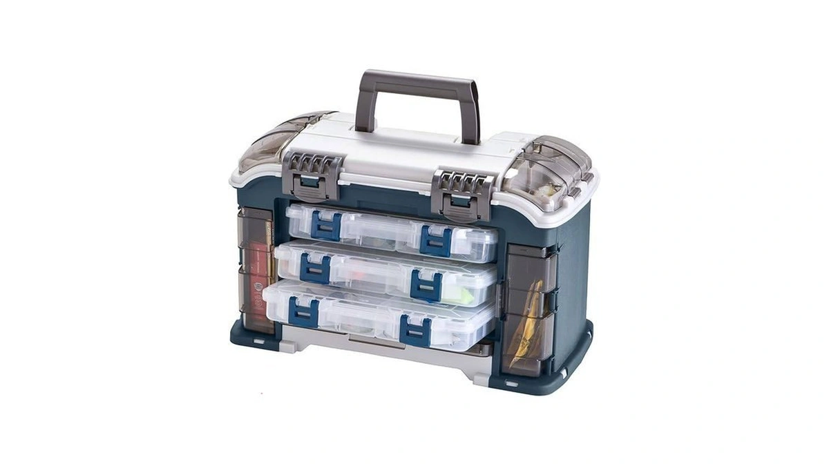 Plano Angled Tackle System With Three 3560 Stowaway Boxes, Fishing