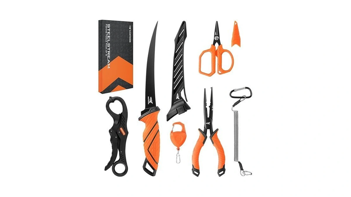 Kastking Steelstream 6pc Fishing Tool Kit - Corrosion Resistant Fishing
