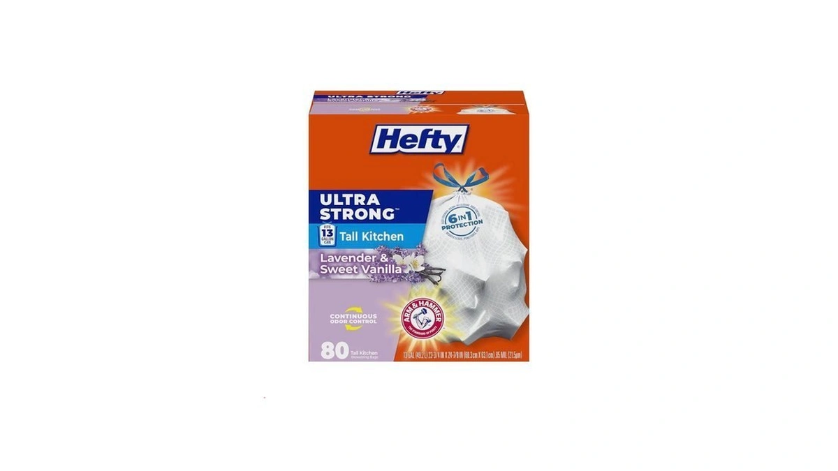 Hefty Ultra Strong 13 Gallon Trash Bags, Tall Kitchen Trash