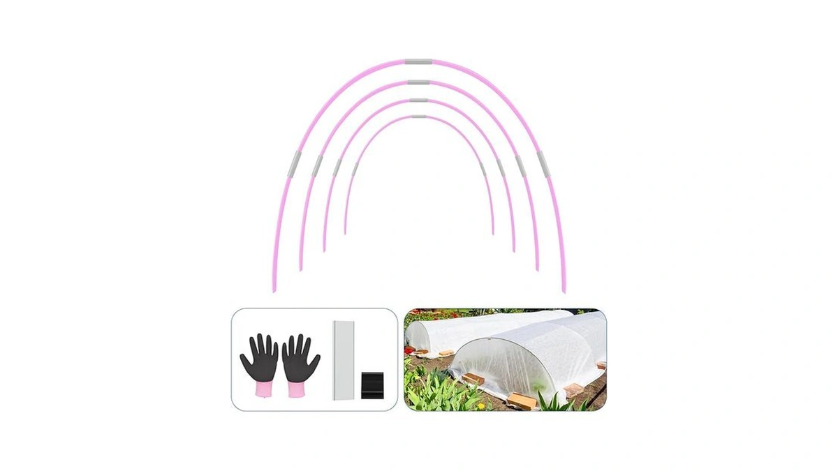 Garden Hoops 120pcs, Sunwuk Greenhouse Hoops For 1-3.5ft Wide Raised