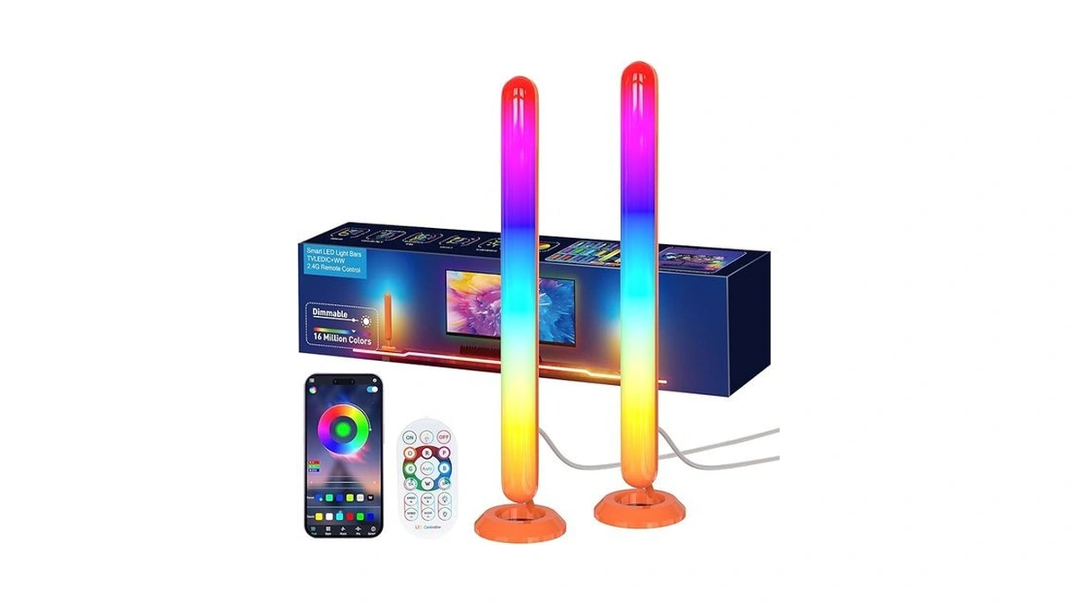 Smart Icrgb Led Lights Bars, Borllyem Tv Backlight With Double