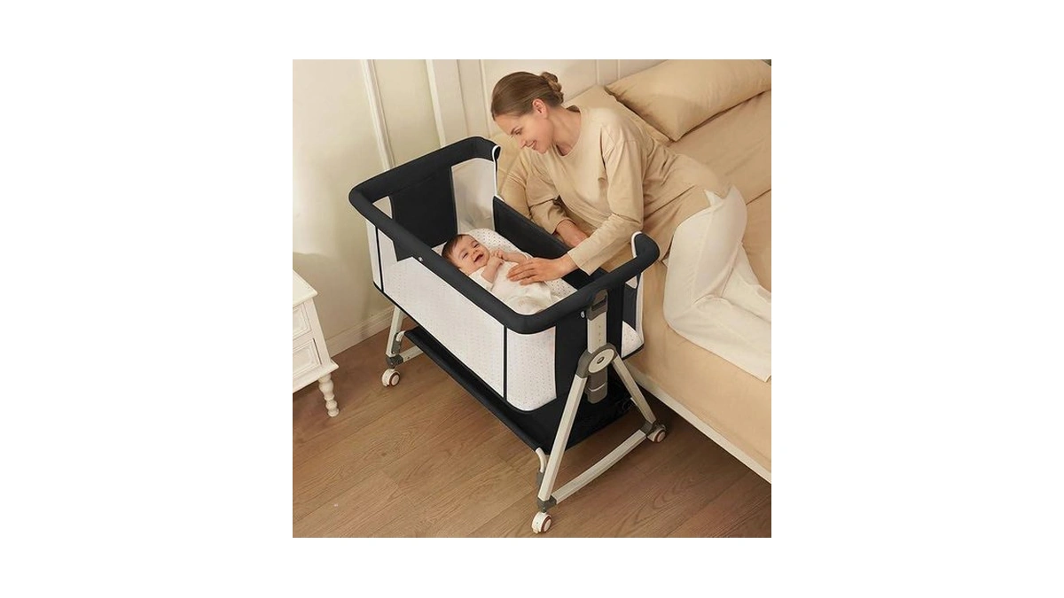 Koloio 3 In 1 Bedside Bassinet For Baby, Easy To