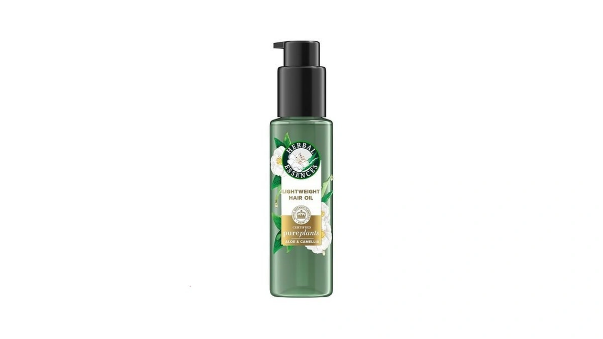 Herbal Essences Lightweight Hair Oil, Certified Pure Plants, With Aloe