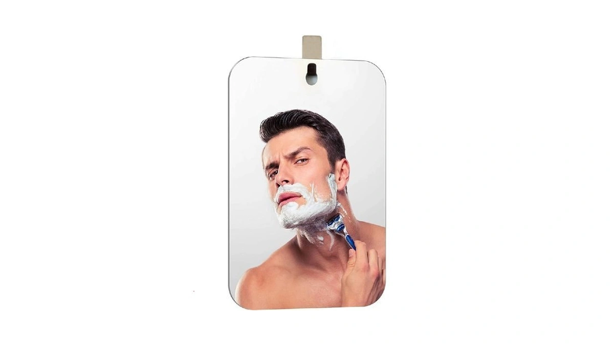 Aphuime Deluxe Large Fogless Shower Mirror, Fogless Shaving Mirror(7.48 In