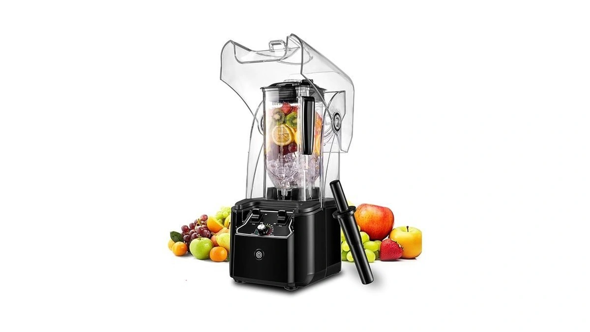 Commercial Blender For Smoothies 2200w, 80 Oz, 15 Speeds, 6-leaf