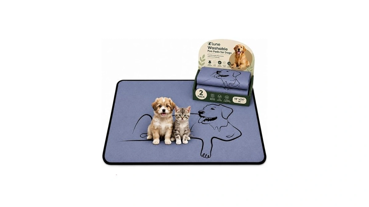 Zlune Washable Pee Pads For Dogs, Reusable Training Puppypads Absorbency