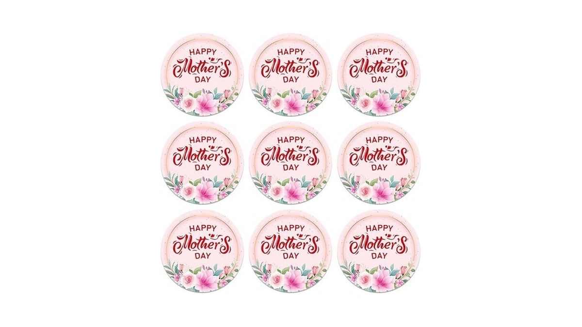 D4dream 36pcs Happy Mother's Day Labels Stickers - 1.5" Floral