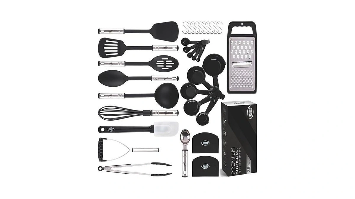 Kitchen Utensils Set 35 Pcs Cooking Utensils Set, Nonstick And