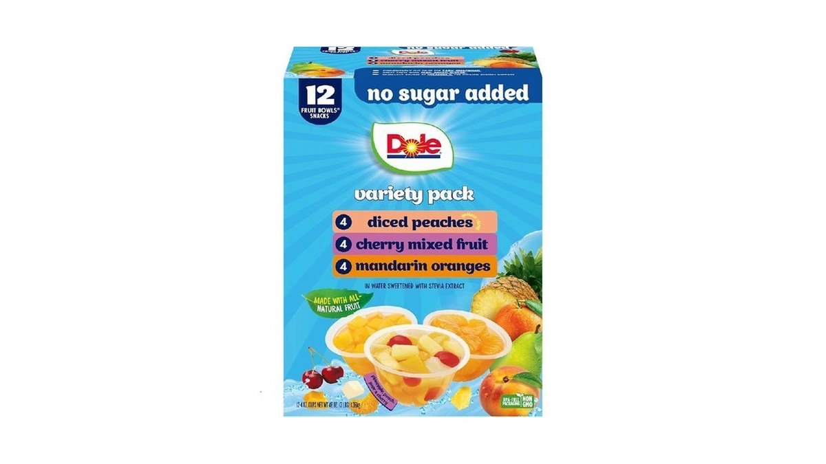 Dole Diced Peaches, Mandarin Oranges, And Cherry Mixed Fruit With