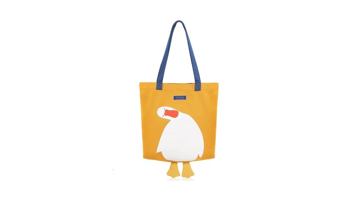 Meetpet Cute Canvas Tote Bag For Women Reusable Cotton Cloth