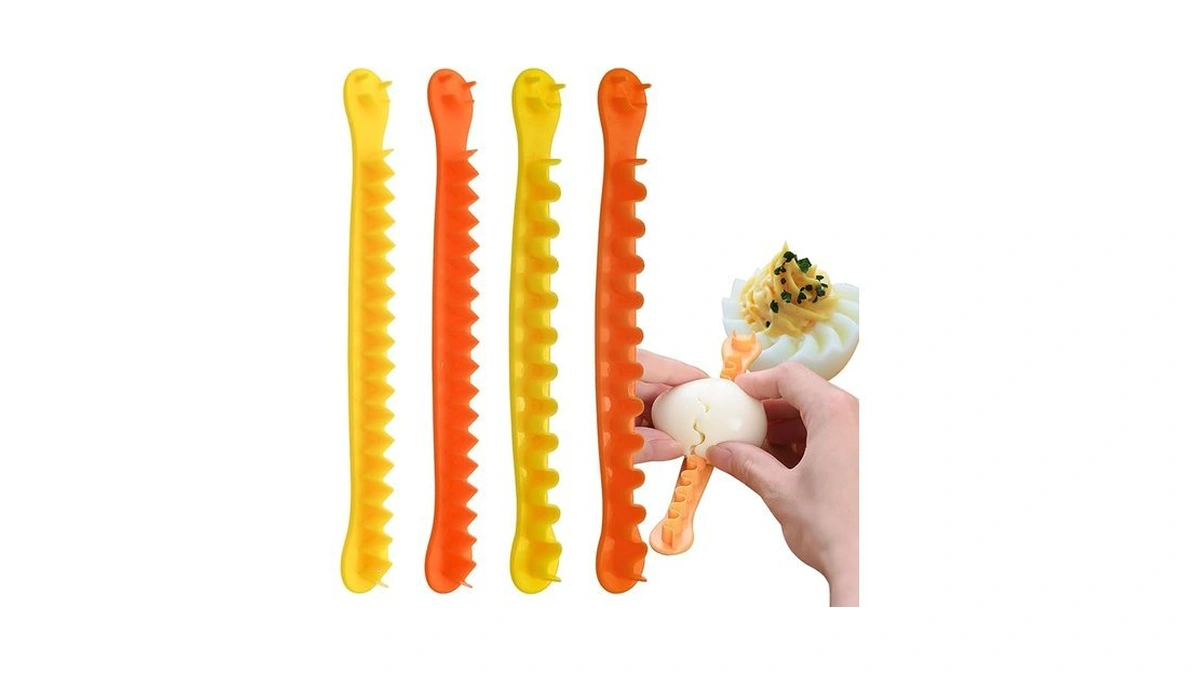 4 Pack Fancy Cut Eggs Cutters, Fancy Cooked Eggs Cutter