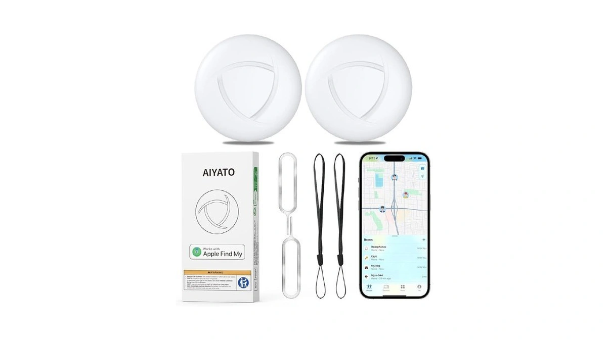Air Tracker Tags (ios Only) 2 Pack, Air Tag, 2-year
