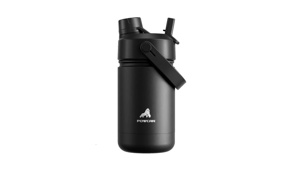 12 Oz Kids Leakproof Water Bottle: 2-in-1 Straw Spout Lid,