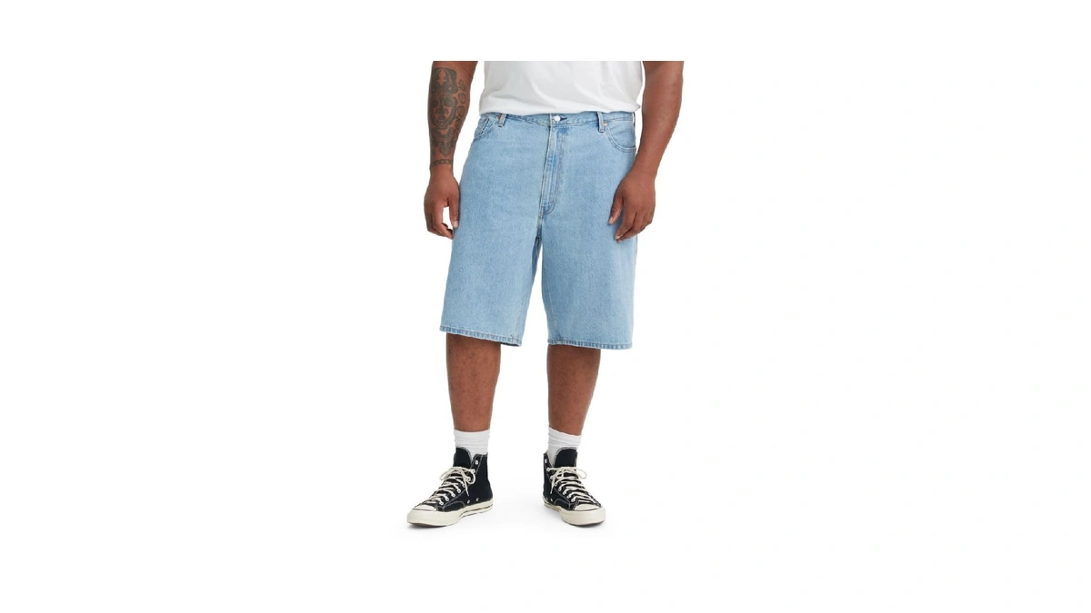 Levi's Men's 569 Loose Straight Denim Shorts, (new) Light Run